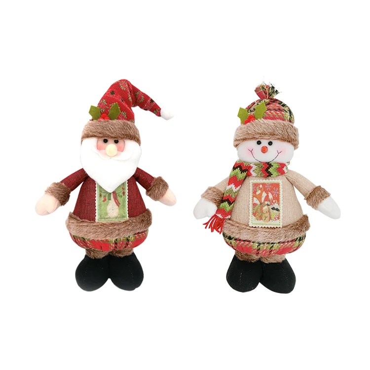 
Wholesale Mexican Imports Vintage Christmas Gifts Scandinavian Doll Navidad Toys Standing Snowman Santa Claus 25 Inch Xmas Plush 
