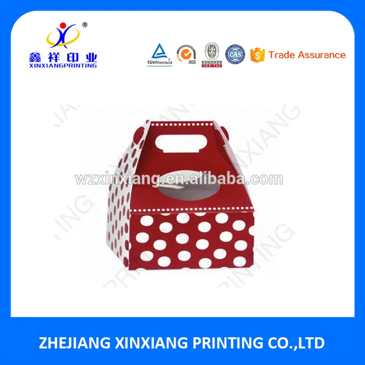 Большое впечатление одноразовые складные маленькие бумажные коробки, коробка обеда бумаги