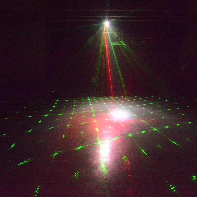 Multicolor rotation mini dj holiday laser light led disco concert light red blue moving club spider beam laser light