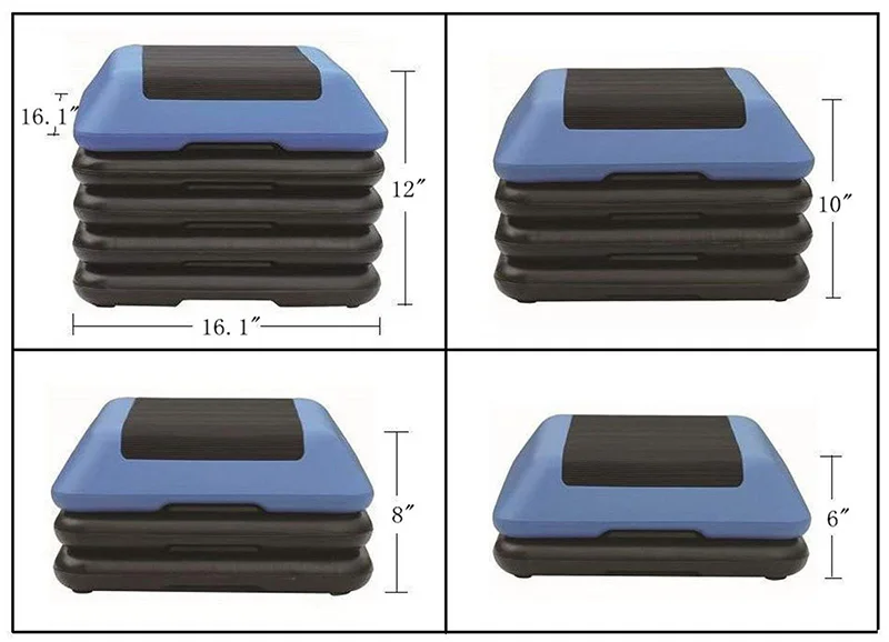 Fitness workout step exercise step aerobic