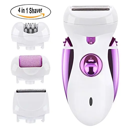 4 in 1 Rechargeable Lady Electric Epilator Shaver With Hair Clipper