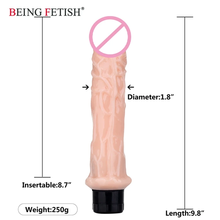 Factory Price Long Thrusting Artificial Dildo Vibrator Adult Sex Toy For Woman