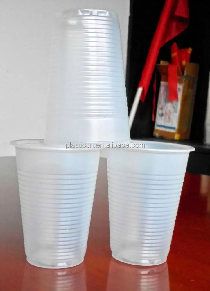 200ml ps white plastic cups/ aviation drinking 7oz 200ml pet disposable glass/7oz plastic cups disposable