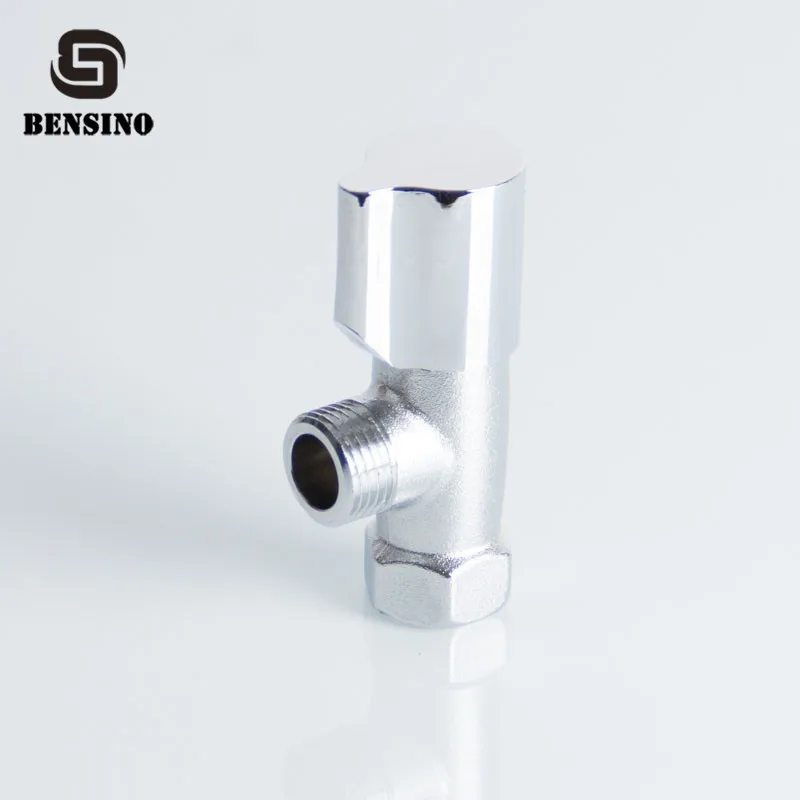 chrome finish two way zinc alloy handle water inlet angle valve