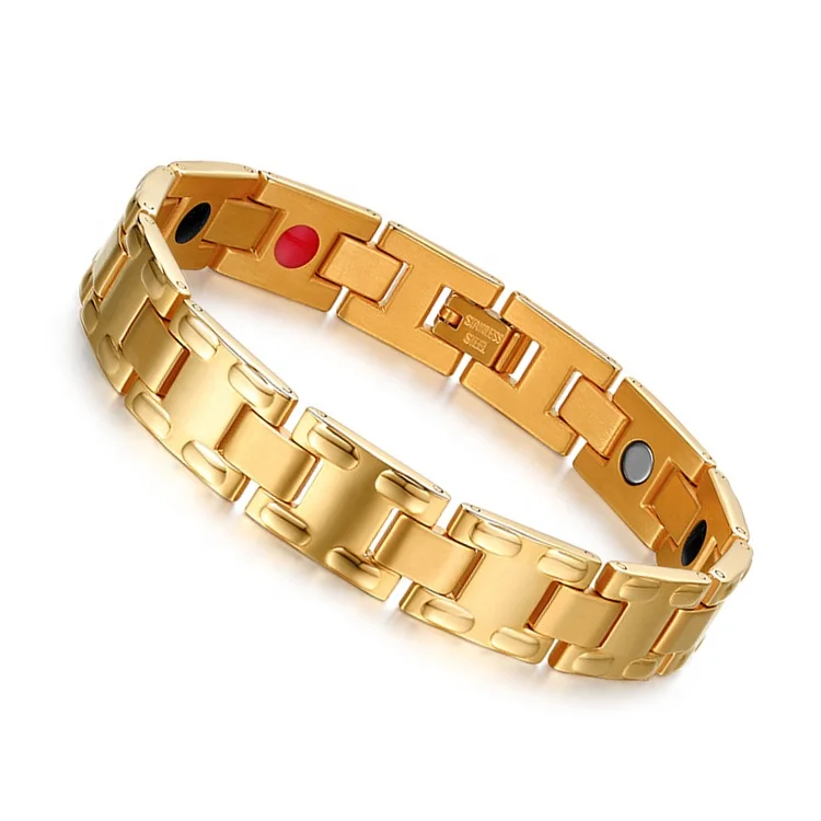 High quality health japanese magnetic bracelet,stainless steel blood pressure magnetic bracelet