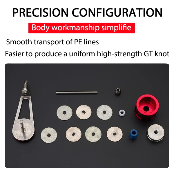 Fishing GT Knotter Winder Fishing Tackle Fishing Line Kontting PE Line Knotter Baler Bobbin Knotter