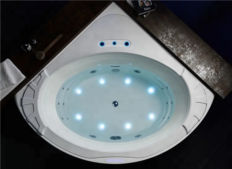 59 inch corner round shape shower best jet spa bath bathroom massage bathtub