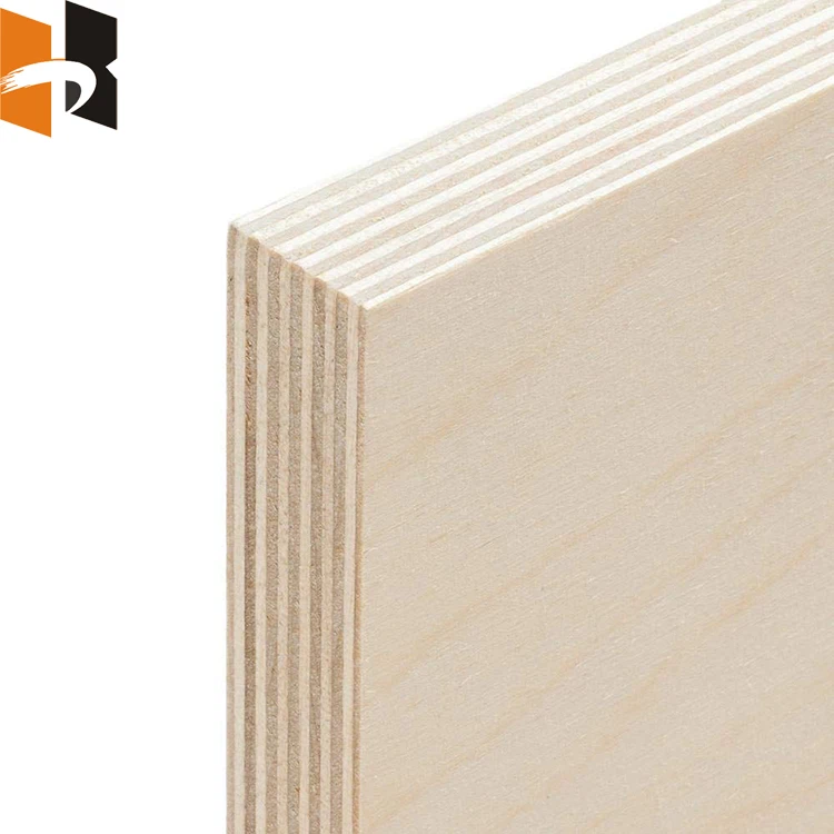 high quality  birch wood veneer plywood for furniture and cabinet