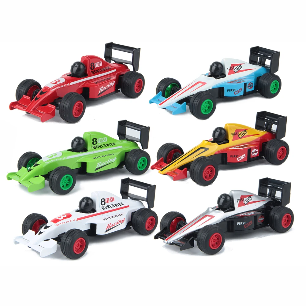 Wholesale kids pull back scale car Die cast formula car toy