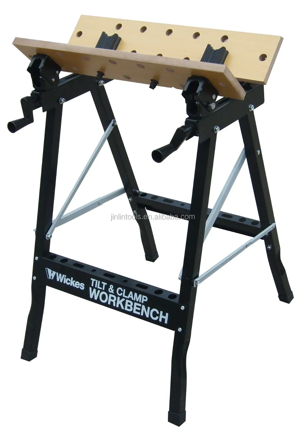 2 X FOLDABLE WORKBENCH PORTABLE WOOD BENCH WORK CLAMPING FOLDING WORKTOP TABLE