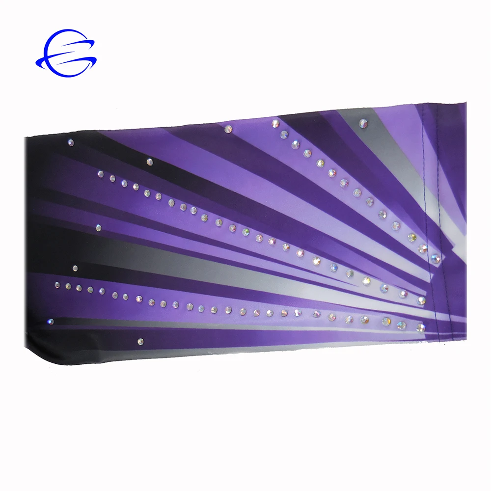 China Supplier Custom Sublimation Rhinestone Gym Wear Women Gymnastics Practice Uniforms Long Sleeve Gymnastic Leotards