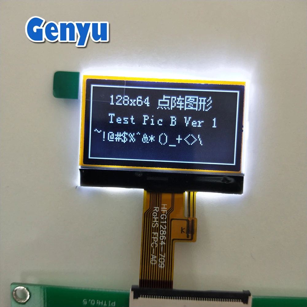 12864 FSTN LCD Display Customized COG LCD Panel Graphic display Small Size 128x64 dot matrix LCD screen