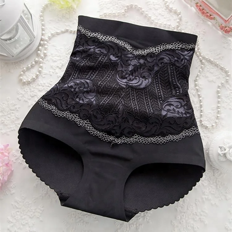 OEM Young Girls Stylish High Waist Lace Hip Enhancers Womens Panties