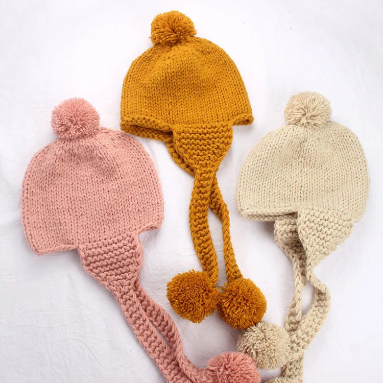 S51481A    New Lovely  Baby Hat Winter Knitted Cap For child kids Hat