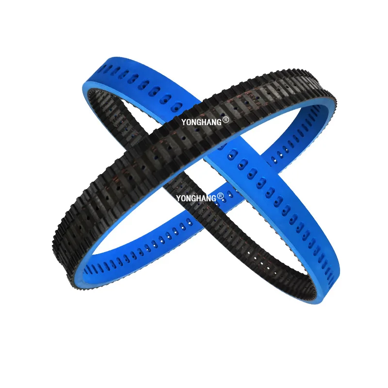 Blue glue Industrial Rubber Conveyor Belt Systems for packing Machine