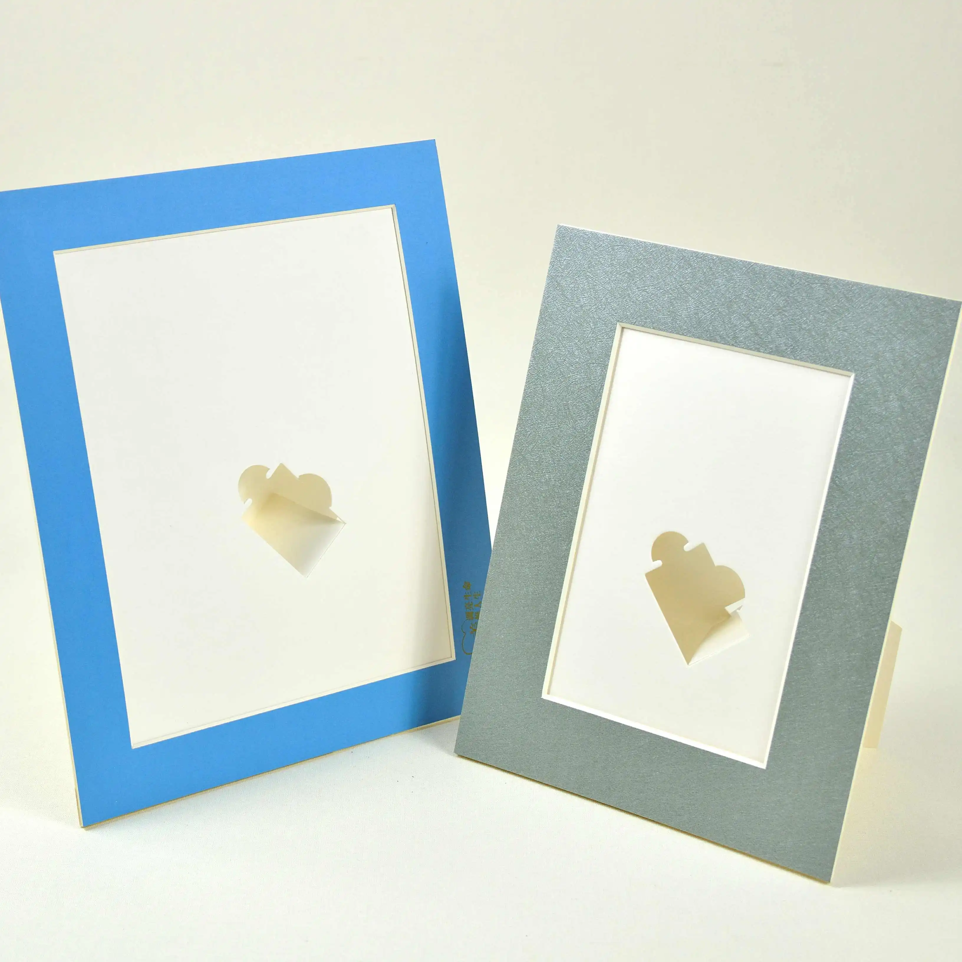 Factory wholesales acid free cheap wedding anniversary picture frames OEM customized matboard  photo frame with stand