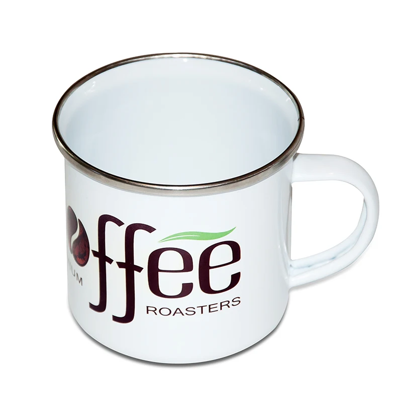 Sunmeta White sublimation blank mug sublimation custom enamel mug