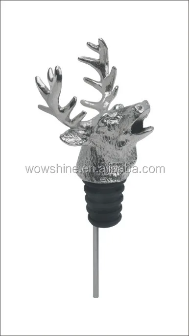 Bull head Zinc alloy wine bottle pourer