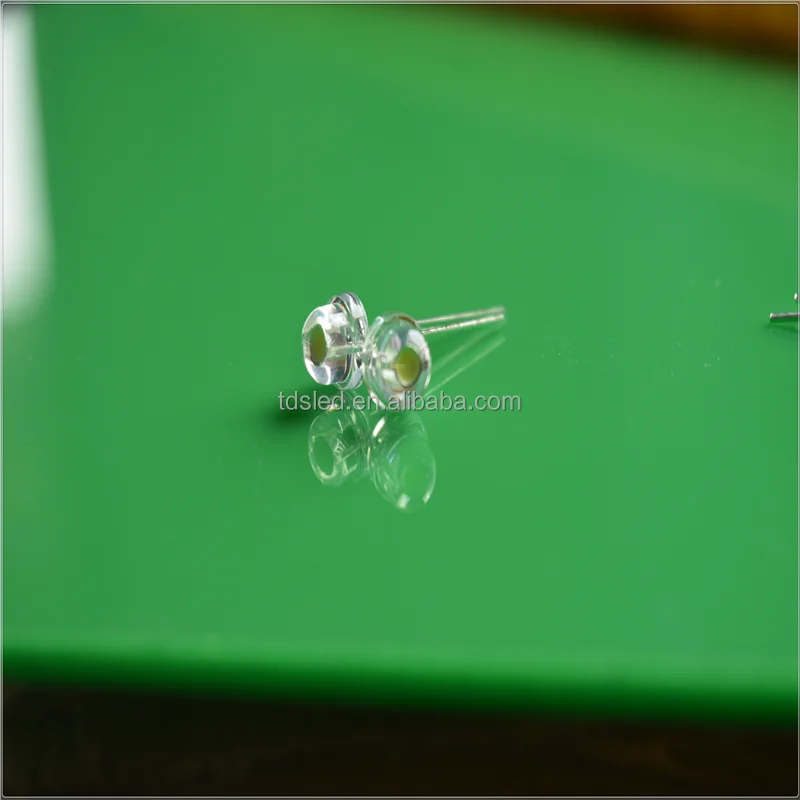 605nm - 610nm 4.8mm orange color strawhat led lamp 120 degree beam angle