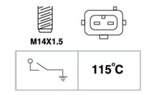 96089138 для PEUGEOT Автозапчасти Переключатель Температуры, вентилятор радиатора (Системы Охлаждения), термо-переключатель