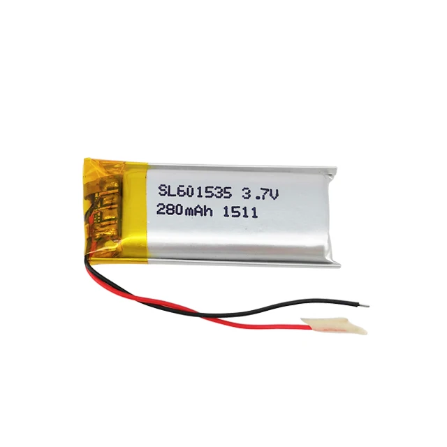 3,7 v батарея 601535 lipo перезарядки 280 мАч литиевая батарея смарт-часов батарея