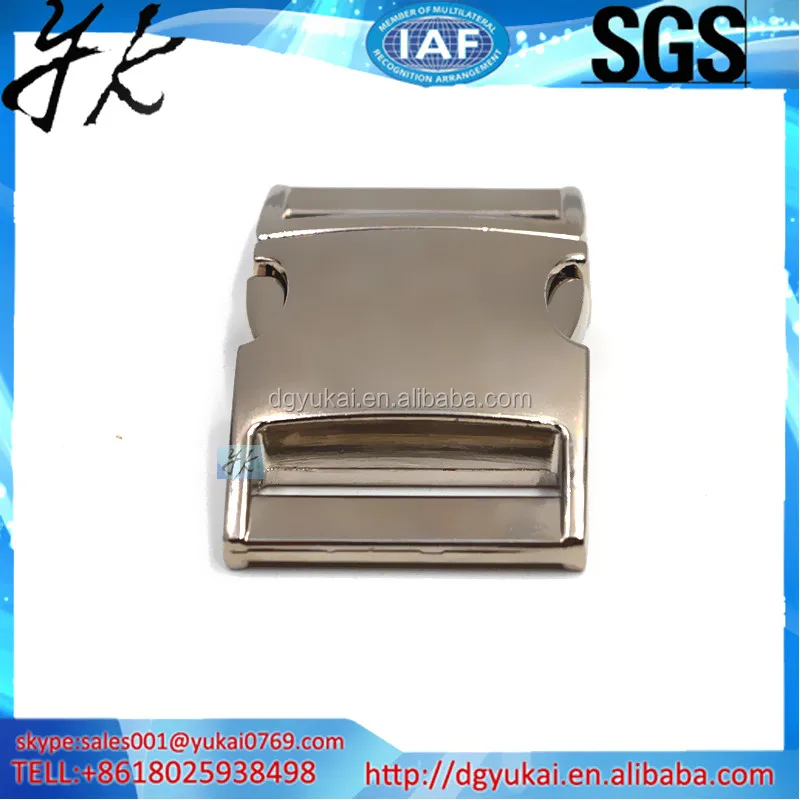 Yukai side release metal buckles curved buckles dog collar buckles