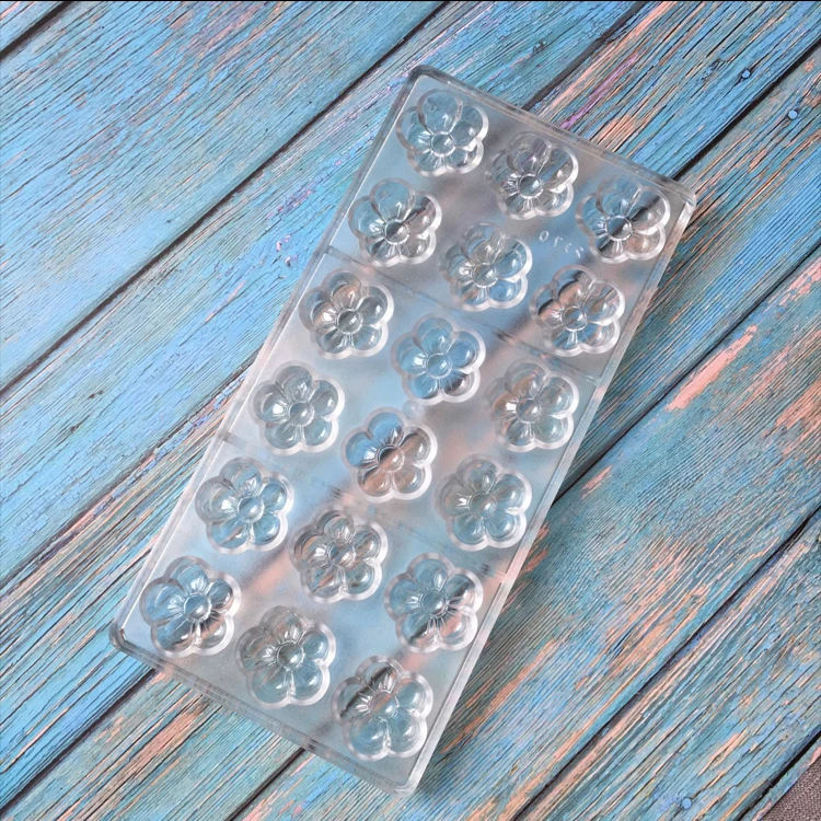 Polycarbonate Candy Jelly Chocolate Mould Pc Tray Pastry Covers Dessert Lids For Gold With Table