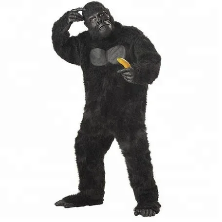 Furry Friends Deluxe Gorilla Suit costume with Molded Chest Costume