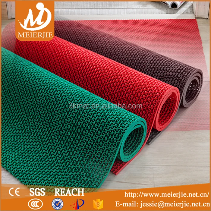 new style without backing PVC S Mat,swimming pool antislip sauna floor mat