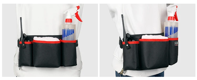 New Cleaning Tool Storage Bag Hotel Restaurant Dining Cleaner Waiter Waist Belt