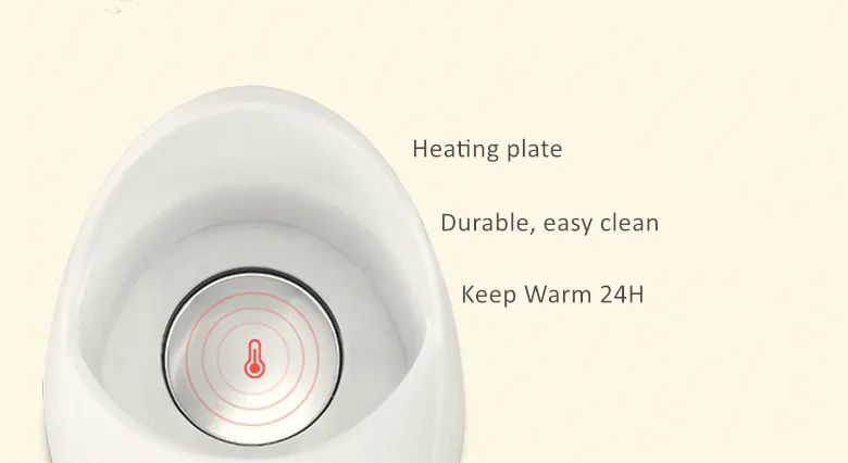 Electric milk heater portable electric food warmer BPA free suitable for infant different bottles warmer baby
