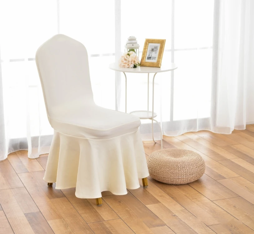 Factory Wholesale Sale Cheap White Wedding Banquet Chair Cover