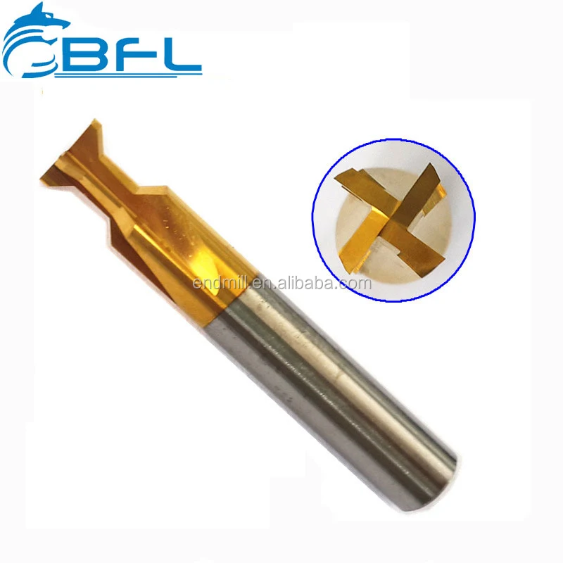 BFL Carbide 4 Blades Dovetail Sharp Endmill Cutter  Dovetail Groove milling cutter cutting tool