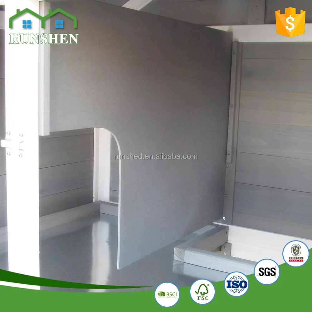 Eco Friendly Wooden Rabbit Hutch With Wire Design Two Store Large Bunny Pet Houses Cages Wholesale Cat Rabbit Cages