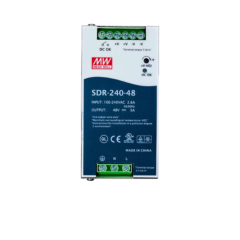 Mean well SDR-240-48 240W Industrial DIN RAIL PFC Function 240w 48v DIN power supply