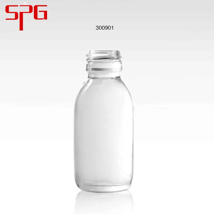 90ML CLEAR GLASS SYRUP BOTTLE