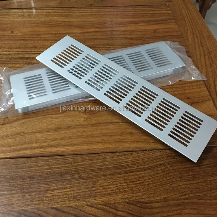 Aluminum grill air vent for kintchen cabinet door