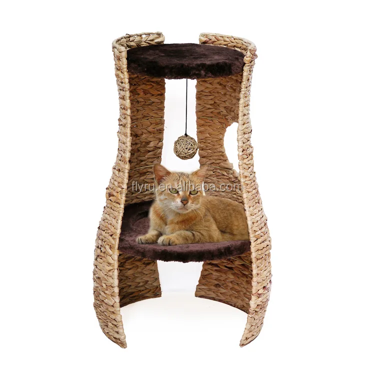 
Hot Selling Cat Tunnel Cat Tree With Plush And Sisal Material 