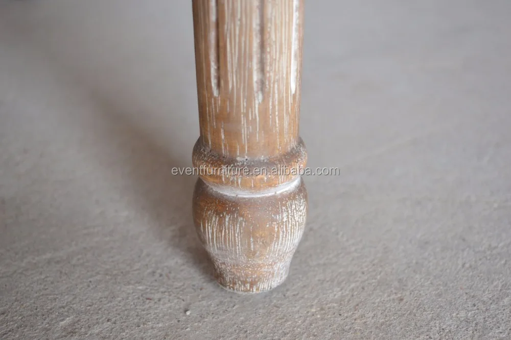 Antique factory direct solid hard wood wedding stacking louis XV chair