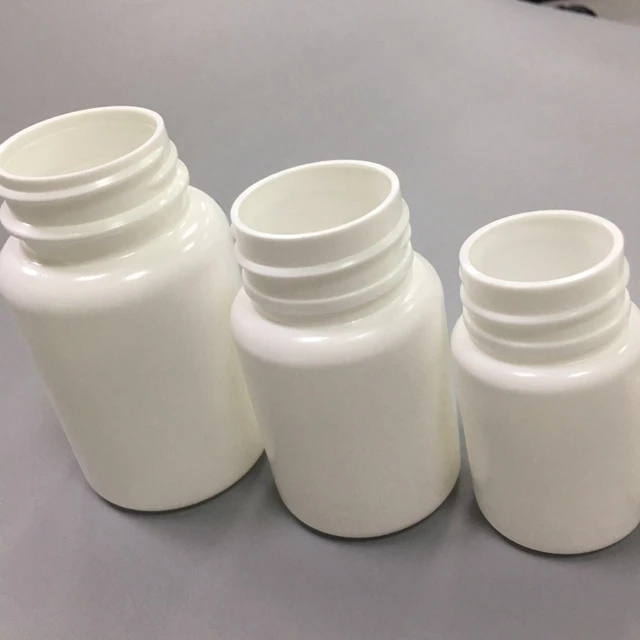
100ml White HDPE cylinder Plastic Bottles Pharmaceutical bottles 
