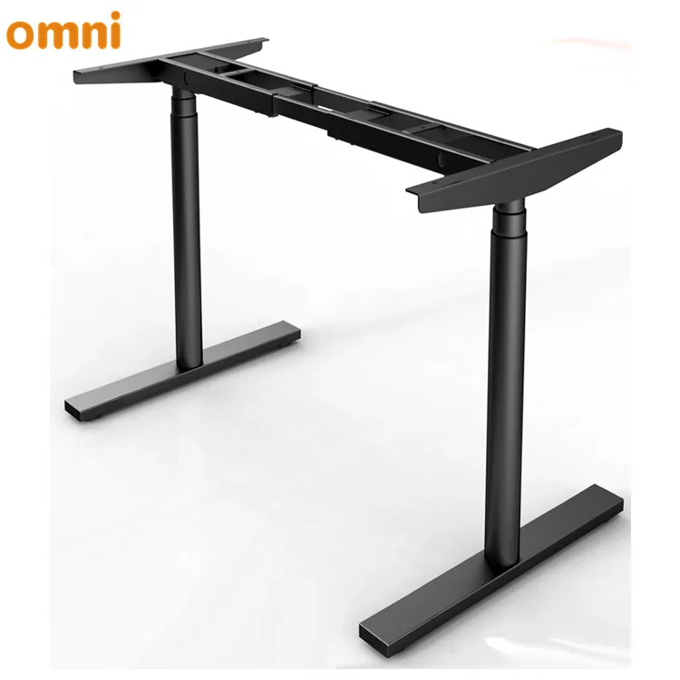2 Motors 3 Stages Oval/round/rectangular Standing Lifting Desk Table Leg Adjustable Electric