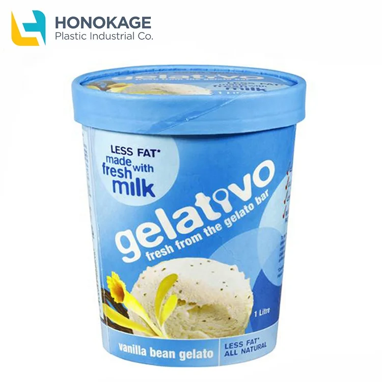 Оптовая Продажа Круглый эко имл упаковка прямоугольные контейнеры для мороженого одноразовые контейнеры для мороженого пластиковая чашка для мороженого