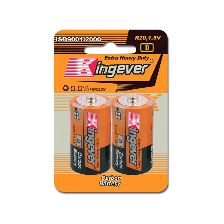super power r20 d size 1.5v carbon dry cell battery