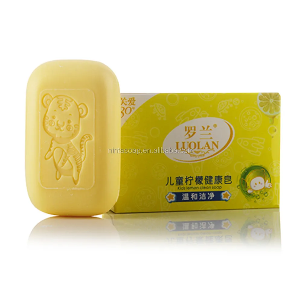 
Gentle Moisturizing and Non-irritating Lemon Baby Bar Soap 