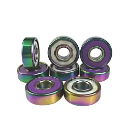 608RS Rainbow Titanium Ceramic Bearing for skateboard longboard scooter