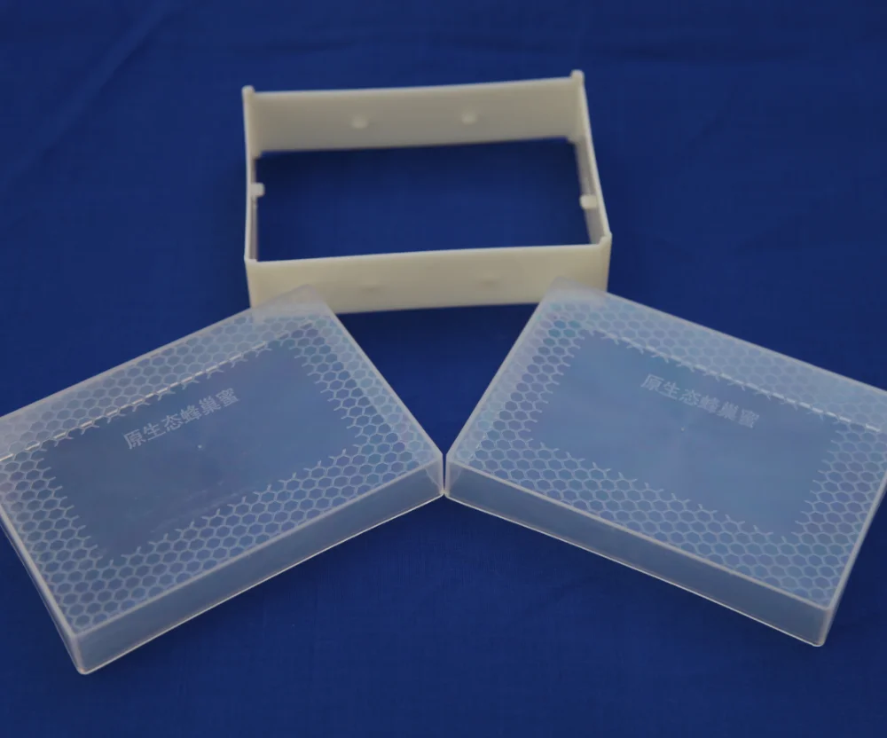 Square Shape Box Comb Honey Cassette Beekeeping Honeycomb Containers with Frame