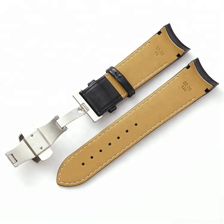 
Custom Soft Calf Genuine Leather Men Strap Watch band for tissot watch 