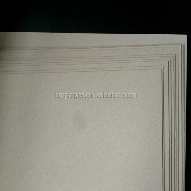 
Factory price strawboard paper wrapping paper grey board for making covers 