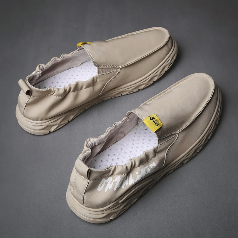 
Men Shoes in Stock Casual Wholesale Soft Sole Canvas Mesh Upper Men Footwear Causal Sport Flat Shoes 