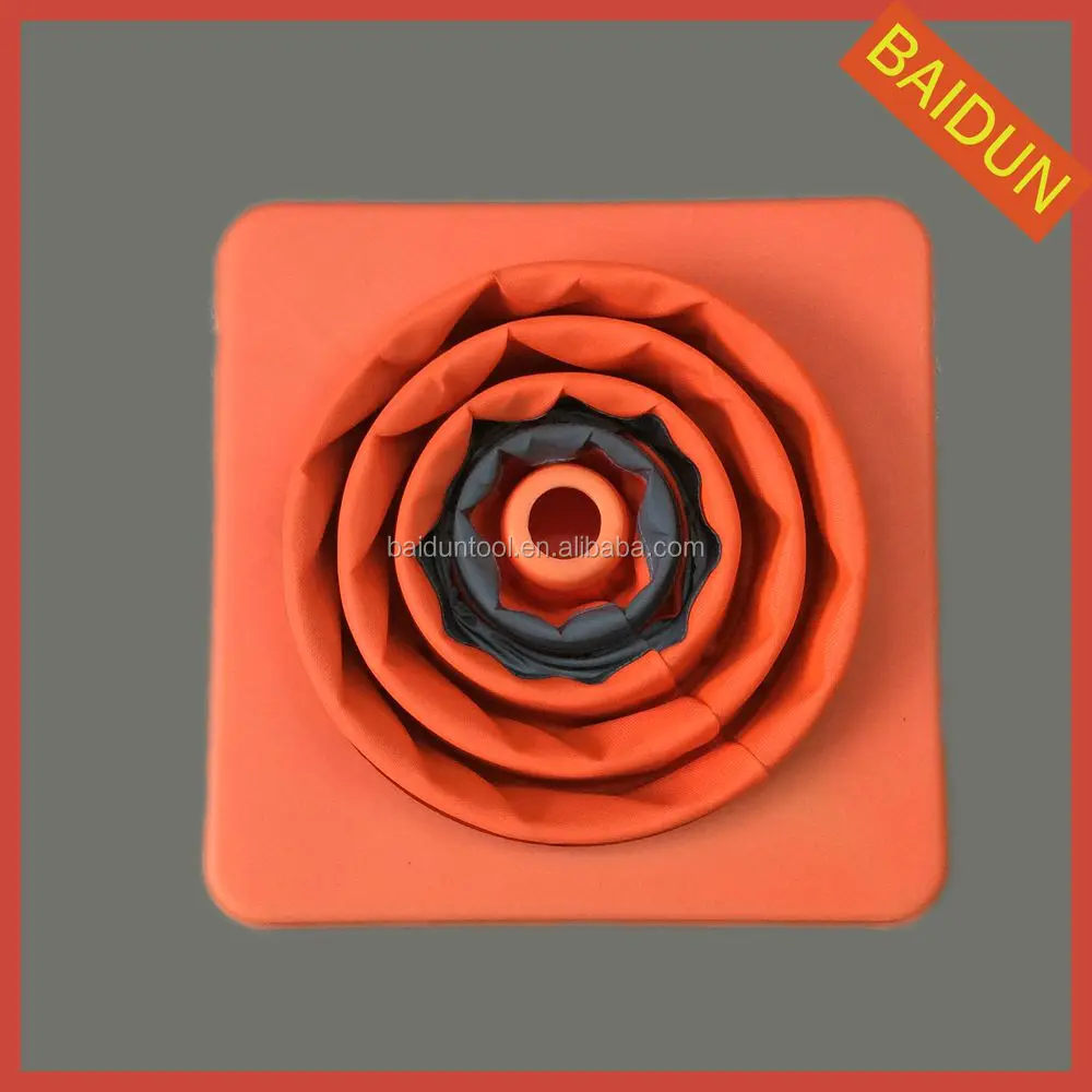 
40CM black PP traffic cone 16